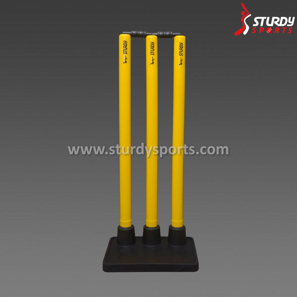 Sturdy Plastic Stump Set - Flexi Rubber Base - Stumps - Sturdy - Sturdy Sports