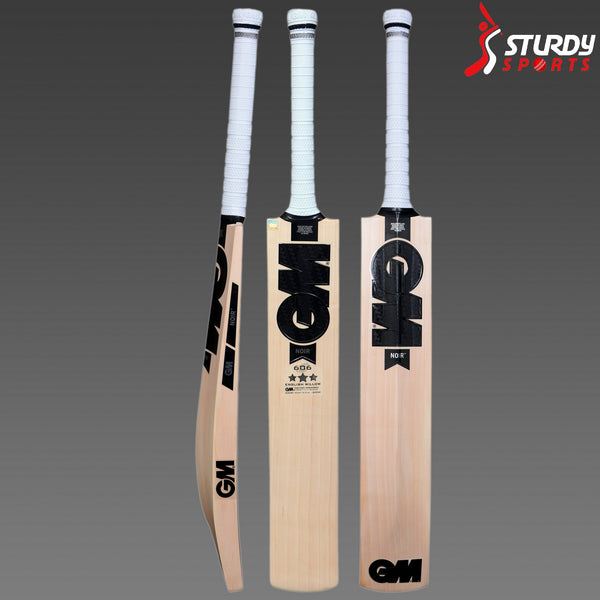 GM Noir 606 Cricket Bat - Harrow - English Willow - Youth / Boys - GM - Sturdy Sports