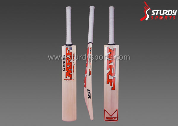 MRF Virat Kohli Genius Grand Cricket Bat - Small Men - English Willow - Youth / Boys - MRF - Sturdy Sports