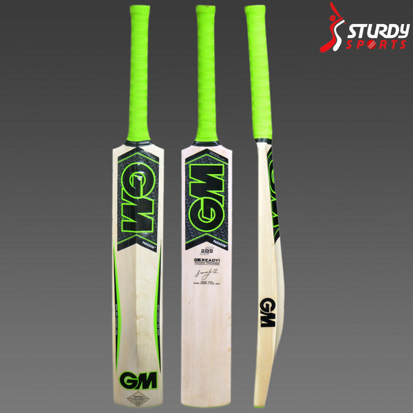 GM Paragon 202 Kashmir Willow Bat (Size3) - Kashmiri Willow - Youth / Boys - GM - Sturdy Sports