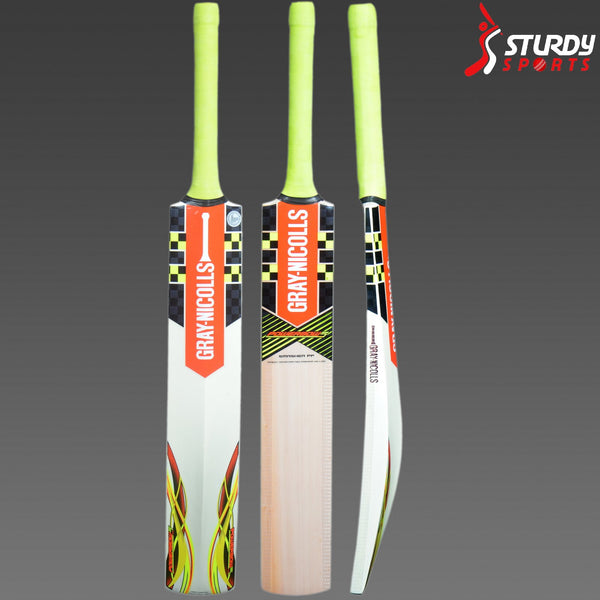 Gray Nicolls Powerbow 5 Smasher Kashmir Willow Bat (Size 6) - Kashmiri Willow - Youth / Boys - Gray Nicolls - Sturdy Sports