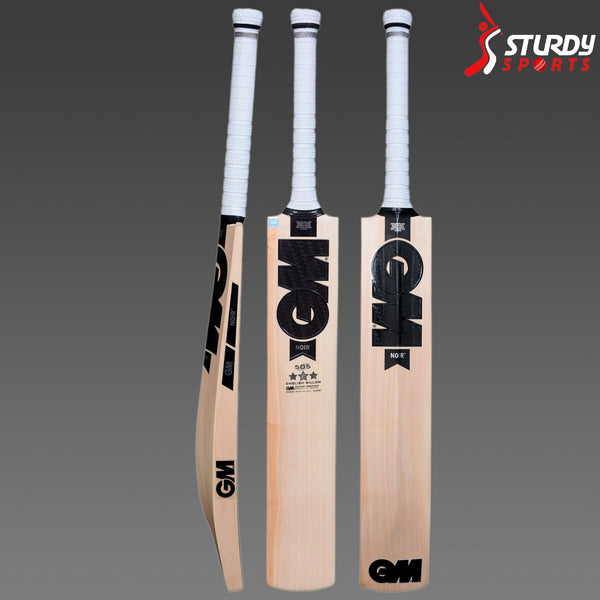 GM Noir 505 Cricket Bat - Senior - English Willow - Mens (SH) - GM - Sturdy Sports