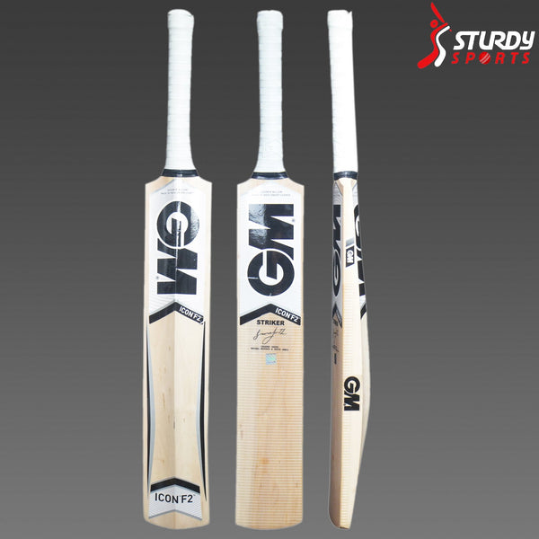 GM Icon Striker Kashmir Willow Bat (Size 3) - Kashmiri Willow - Youth / Boys - GM - Sturdy Sports