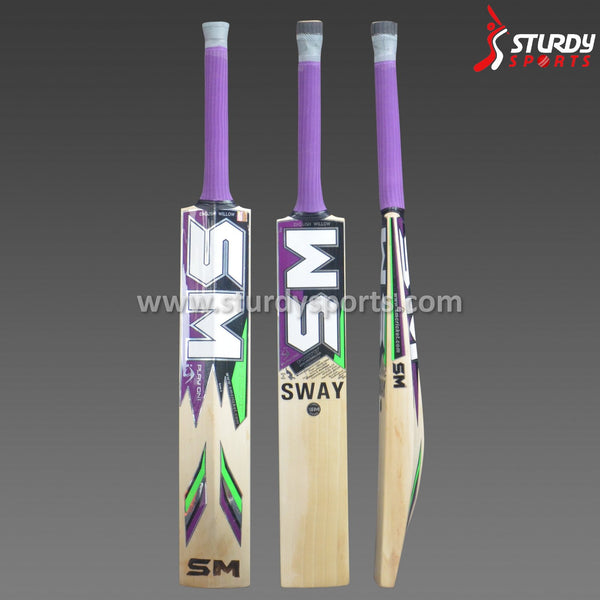 SM Sway Cricket Bat - Senior - English Willow - Mens (SH) - SM - Sturdy Sports