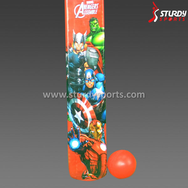 Avengers Junior Plastic Bat & Ball Set - Plastic Bat & Ball Set - Local - Sturdy Sports