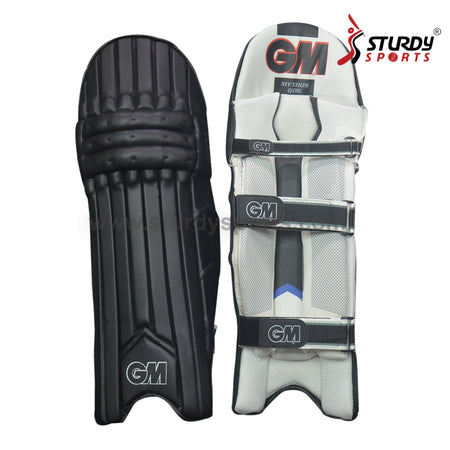 GM Mythos 606 Coloured Batting Pads Black - Mens - Batting Pads - Mens - GM - Sturdy Sports