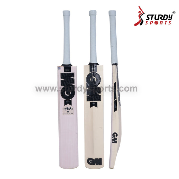 GM Noir Maxi Cricket Bat - Harrow - English Willow - Youth / Boys - GM - Sturdy Sports