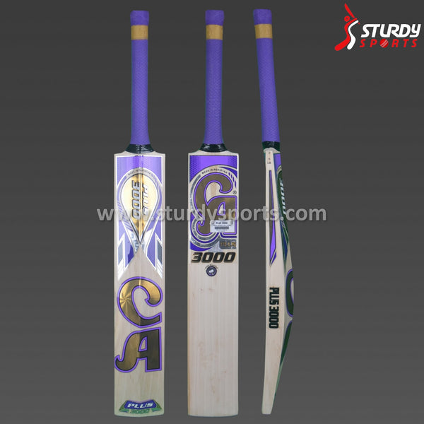 CA Plus 3000 Cricket Bat - Senior - English Willow - Mens (SH) - CA - Sturdy Sports