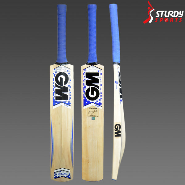 GM Octane Contender Kashmir Willow Bat (Size 5) - Kashmiri Willow - Youth / Boys - GM - Sturdy Sports