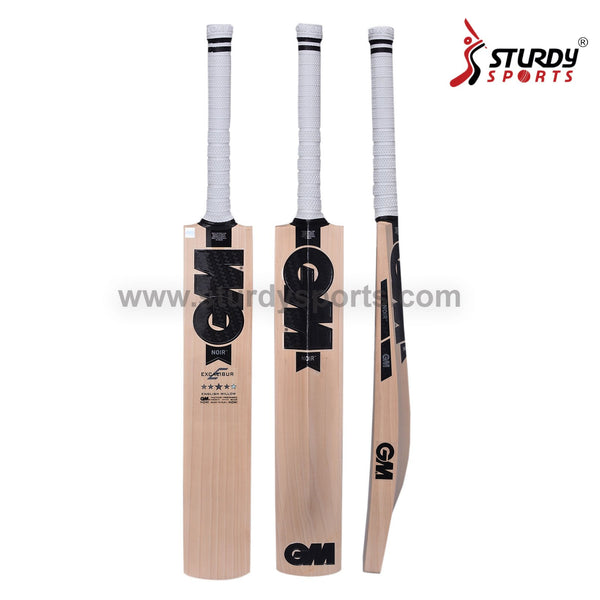 GM Noir Excalibur Cricket Bat - Senior - English Willow - Mens (SH) - GM - Sturdy Sports