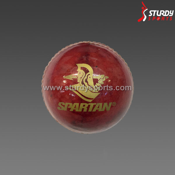 Spartan MSD7 Red - 4 piece Ball (Senior) - 4 Piece Leather Ball - Spartan - Sturdy Sports