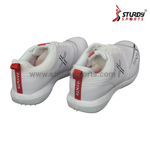 Payntr V Pimple Rubber Spikes Cricket Shoes - White - Rubber Spikes Shoes - Payntr - Sturdy Sports