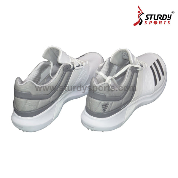 Adidas Adipower Vector Steel Spikes Cricket Shoes - Grey White - Steel Spikes Shoes - Adidas - Sturdy Sports