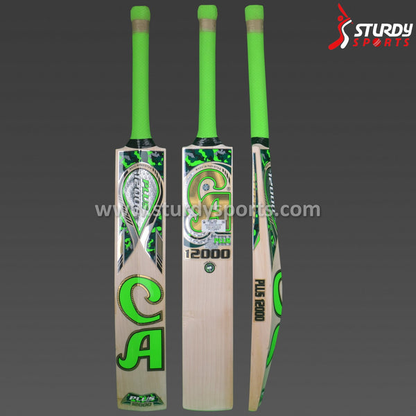 CA Plus 12000 Camu Edition Cricket Bat - Senior - English Willow - Mens (SH) - CA - Sturdy Sports