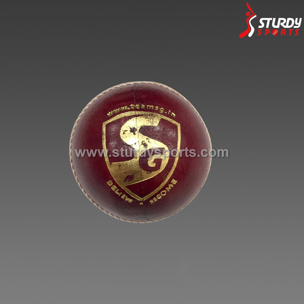 SG Tournament Red - 4 piece Ball (Senior) - 4 Piece Leather Ball - SG - Sturdy Sports