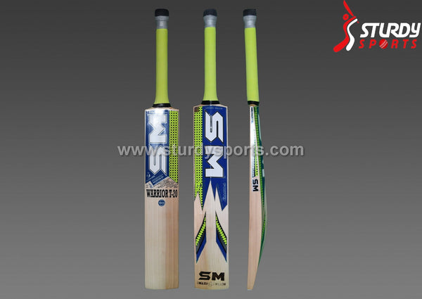 SM Warrior T20 Cricket Bat - Senior - English Willow - Mens (SH) - SM - Sturdy Sports