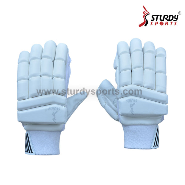 Sturdy Dragon Batting Gloves - Large Mens - Pure White - Batting Gloves - Mens - Sturdy - Sturdy Sports