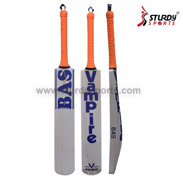 BAS Retro Vintage Classic Cricket Bat - Senior - English Willow - Mens (SH) - BAS - Sturdy Sports