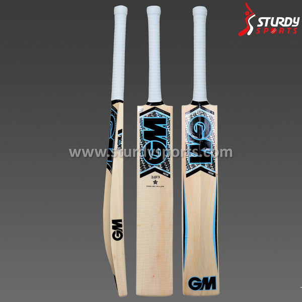 GM Neon 303 Cricket Bat - Size 3 - English Willow - Youth / Boys - GM - Sturdy Sports