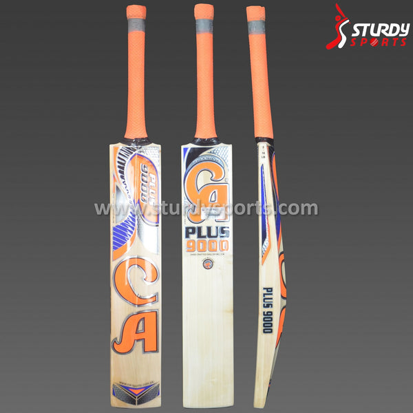 CA Plus 9000 Cricket Bat - Senior - English Willow - Mens (SH) - CA - Sturdy Sports