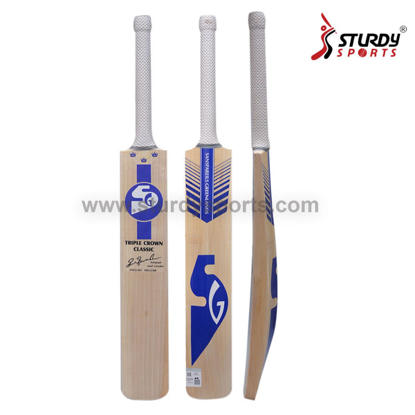 SG Triple Crown Classic Cricket Bat - Senior - English Willow - Mens (SH) - SG - Sturdy Sports