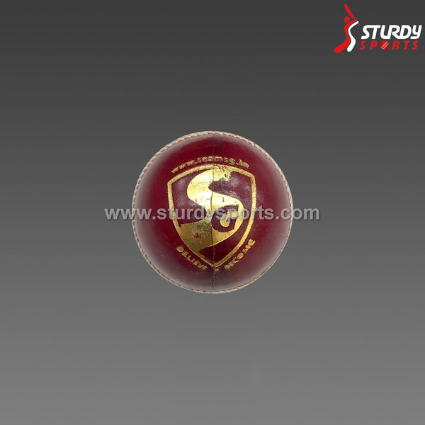 SG Test Red - 4 piece Ball (Senior) - 4 Piece Leather Ball - SG - Sturdy Sports