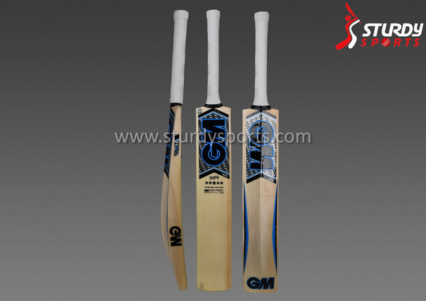 GM Neon 909 Cricket Bat - Size 6 - English Willow - Youth / Boys - GM - Sturdy Sports