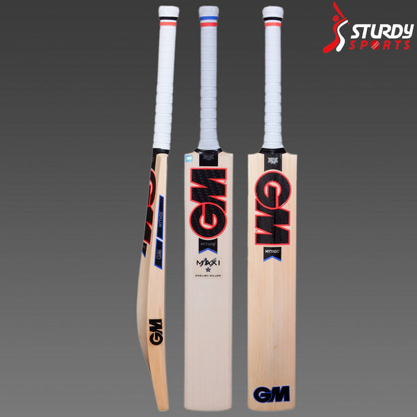 GM Mythos Maxi Cricket Bat - Harrow - English Willow - Youth / Boys - GM - Sturdy Sports