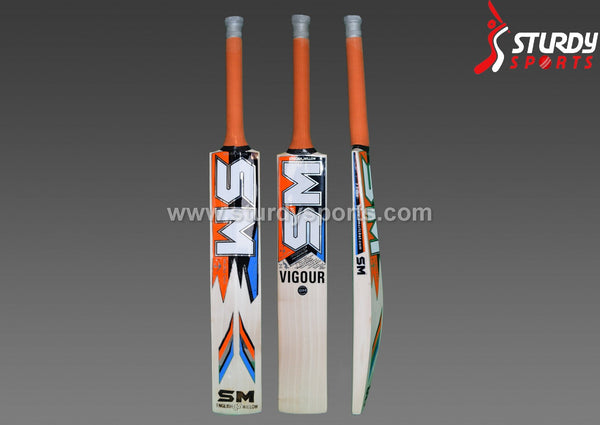 SM Vigour Cricket Bat - Senior - English Willow - Mens (SH) - SM - Sturdy Sports