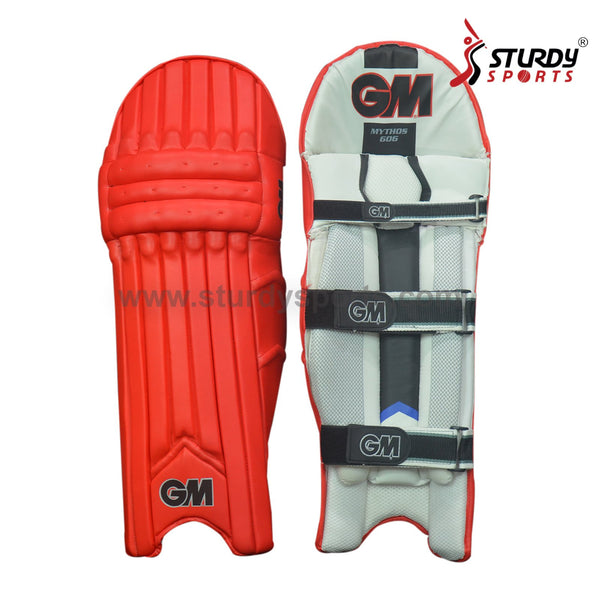 GM Mythos 606 Coloured Batting Pads Red - Mens - Batting Pads - Mens - GM - Sturdy Sports