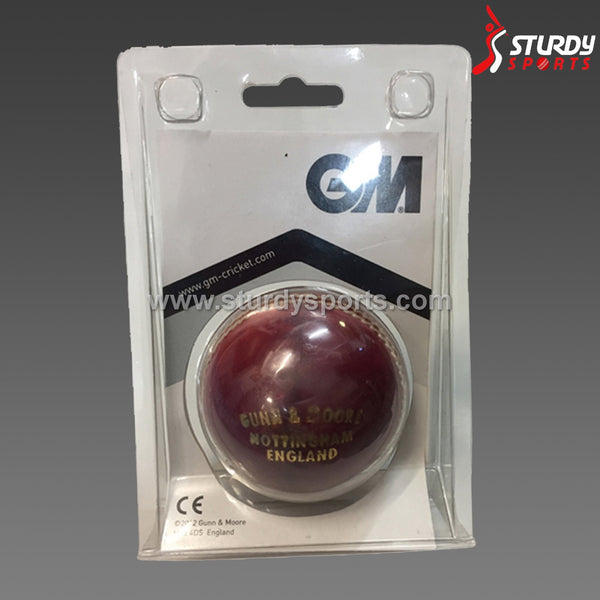 GM County Star Red - 4 piece Ball (Senior) - 4 Piece Leather Ball - GM - Sturdy Sports