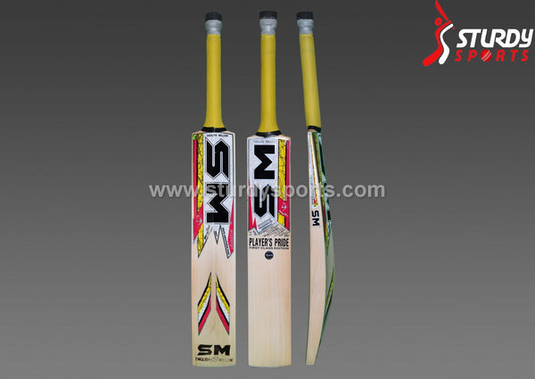 SM Players Pride Cricket Bat - Senior - English Willow - Mens (SH) - SM - Sturdy Sports