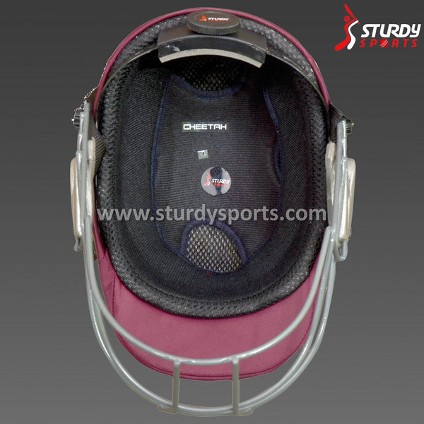 Sturdy Cheetah Helmet with Adjuster (Mens) - Maroon - Senior Helmets - Sturdy - Sturdy Sports