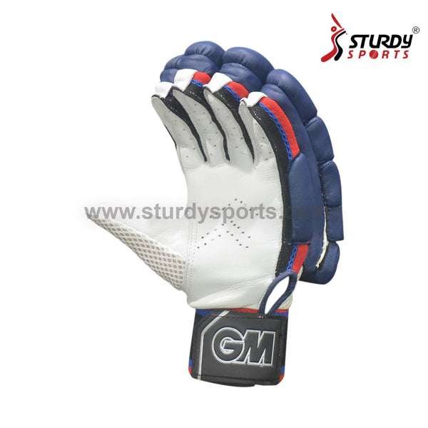 GM Mythos 606 Coloured Batting Gloves Navy - Mens - Batting Gloves - Mens - GM - Sturdy Sports