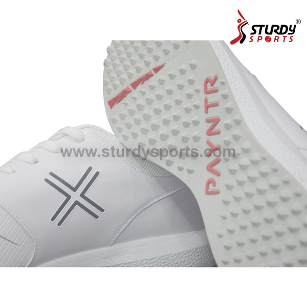 Payntr V Pimple Rubber Spikes Cricket Shoes - White - Rubber Spikes Shoes - Payntr - Sturdy Sports