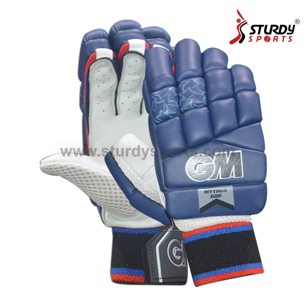 GM Mythos 606 Coloured Batting Gloves Navy - Mens - Batting Gloves - Mens - GM - Sturdy Sports