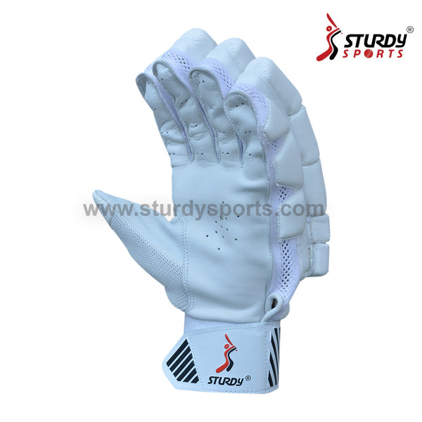 Sturdy Dragon Batting Gloves - Large Mens - Pure White - Batting Gloves - Mens - Sturdy - Sturdy Sports