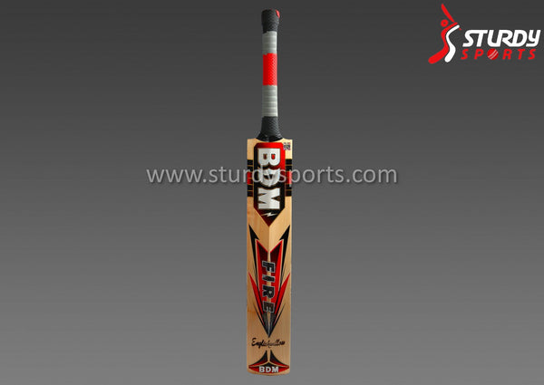 BDM Fire Cricket Bat - Senior - English Willow - Mens (SH) - BDM - Sturdy Sports