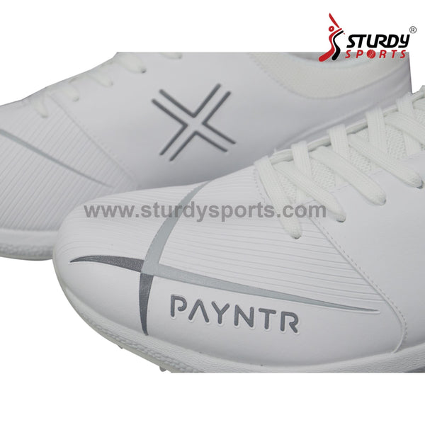 Payntr V Pimple Rubber Spikes Cricket Shoes - White - Rubber Spikes Shoes - Payntr - Sturdy Sports