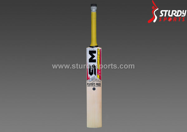 SM Players Pride Cricket Bat - Senior - English Willow - Mens (SH) - SM - Sturdy Sports