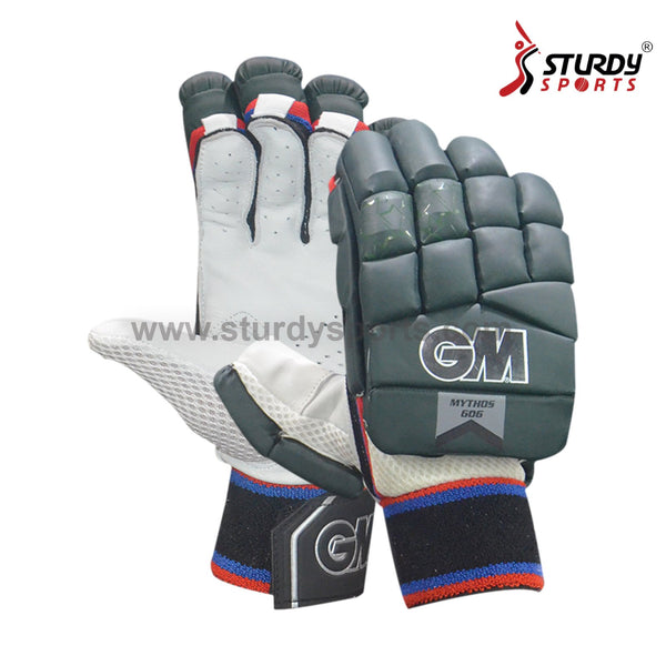 GM Mythos 606 Coloured Batting Gloves Black - Mens - Batting Gloves - Mens - GM - Sturdy Sports