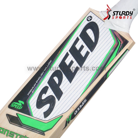 Speed Monster Cricket Bat - Senior - English Willow - Mens (SH) - Speed - Sturdy Sports