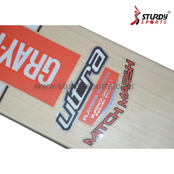 Gray Nicolls Ultra Players Edition Mitch Marsh Cricket Bat - Senior - English Willow - Mens (SH) - Gray Nicolls - Sturdy Sports