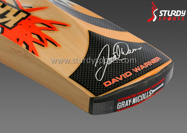 Gray Nicolls Kaboom Warner GN 4.5 Cricket Bat - Senior - English Willow - Mens (SH) - Gray Nicolls - Sturdy Sports