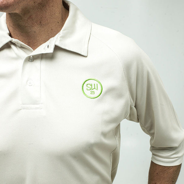SW23 3/4 Elite Polo - Creams - Cream Shirt - SW23 - Sturdy Sports