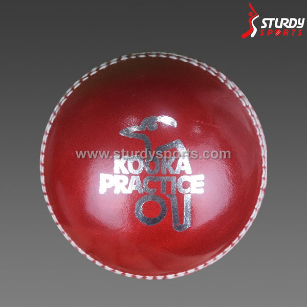 Kookaburra Practice Red - 2 piece Ball (Senior) - 2 Piece Leather Ball - Kookaburra - Sturdy Sports