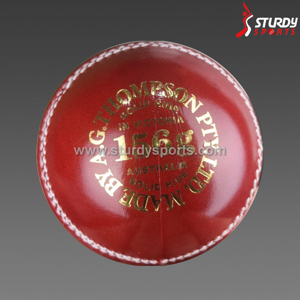 Kookaburra Club Match Red - 4 piece Ball (Senior) - 4 Piece Leather Ball - Kookaburra - Sturdy Sports