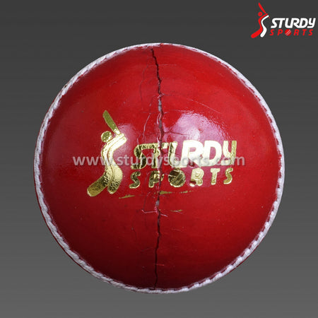 Sturdy County Red - 4 Piece Ball (Youth) - 4 Piece Leather Ball - Sturdy - Sturdy Sports