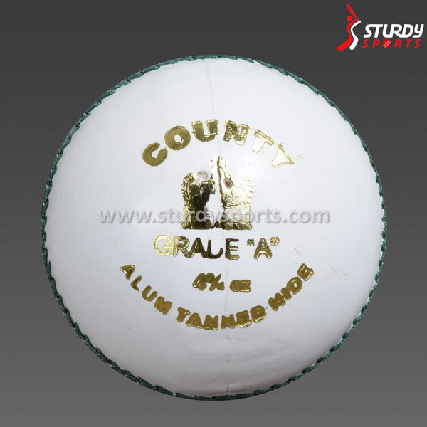 Sturdy County White - 4 Piece Ball (Youth) - 4 Piece Leather Ball - Sturdy - Sturdy Sports