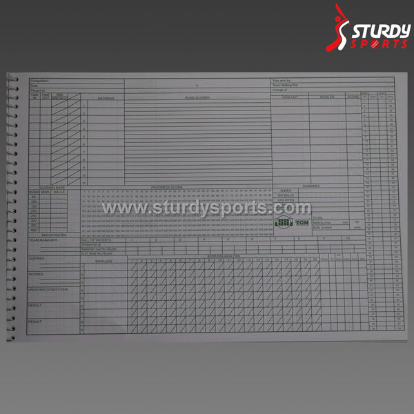 SS Score Book - Score Book - SS - Sturdy Sports